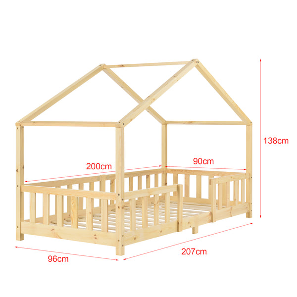 Kinderbed Treviolo huisbed [en.casa]