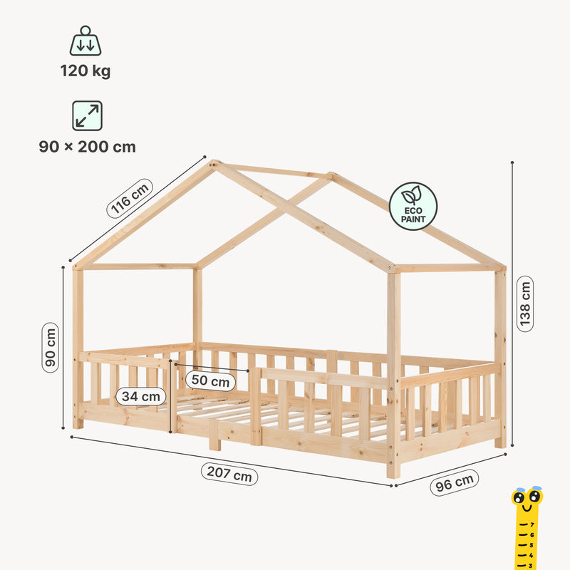 Maatschets Kinderbed Treviolo huisbed [en.casa]