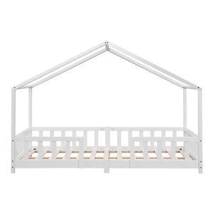 Kinderbed Treviolo met uitvalbeveiliging en matras [en.casa]
