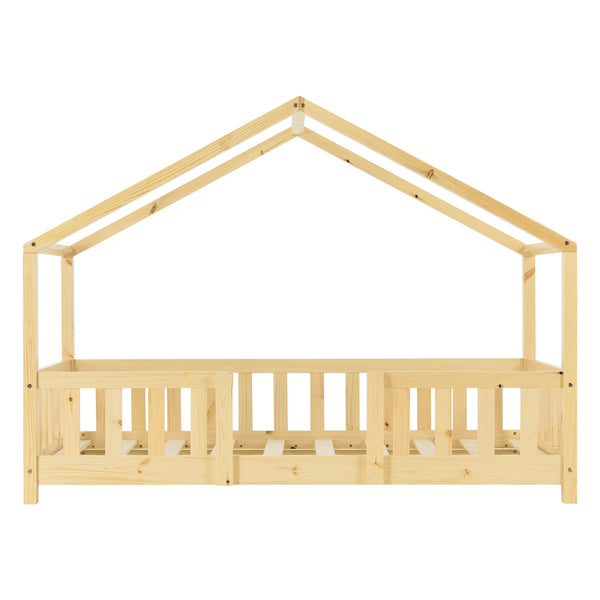 Kinderbed Treviolo met uitvalbeveiliging en matras [en.casa]