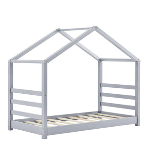 Kinderbed Vardo grenen bed huisbed met bedbodem - verschillende maten en kleuren