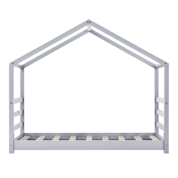 Kinderbed Vardo grenen bed huisbed met bedbodem - verschillende maten en kleuren