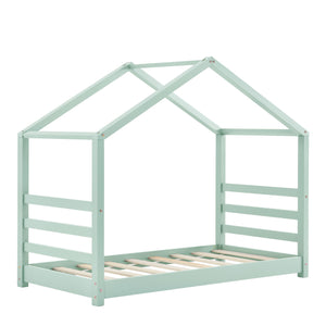 Kinderbed Vardo grenen bed huisbed met bedbodem - verschillende maten en kleuren