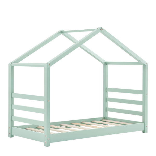 Kinderbed Vardo grenen bed huisbed met bedbodem - verschillende maten en kleuren