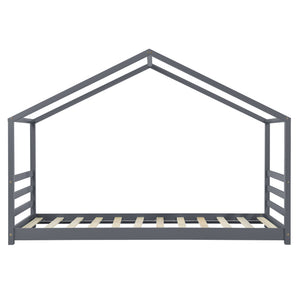 Kinderbed houten bed huisbed met bedbodem 90x200 cm - verschillende kleuren