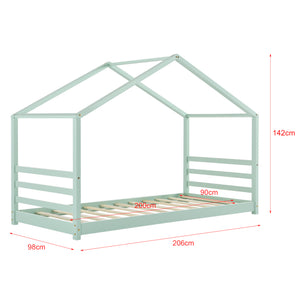 Kinderbed met bedbodem en matras huisbed - verschillende kleuren en modellen