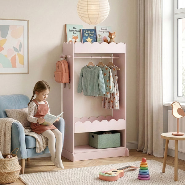 Kindergarderobe Vestnes met spiegel [en.casa]