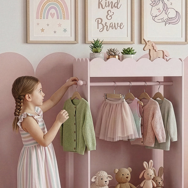 Kindergarderobe Vestnes met spiegel [en.casa]