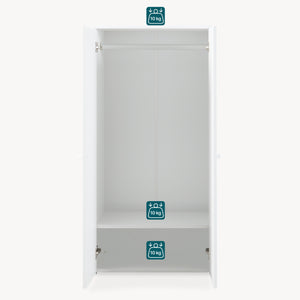 Kledingkast Beldinupp 123x60x40 cm [en.casa]