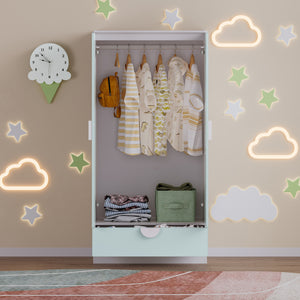 Kinderkast Sandnes kledingkast 123x60x40 cm [en.casa]