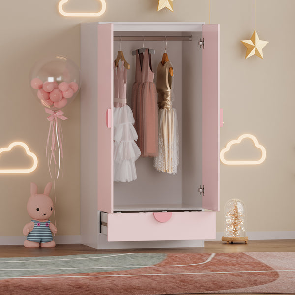 Kinderkast Sandnes kledingkast 123x60x40 cm [en.casa]