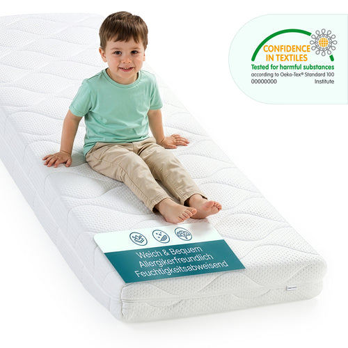 Kindermatras koudschuimmatras ledikantmatras - verschillende maten