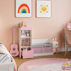 Kinderrek met zitbank Vipsali 100x99x30 cm [en.casa]