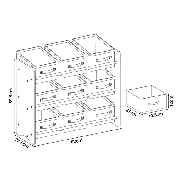 Kinderrek Boiro 59,5x65x30 cm [en.casa]