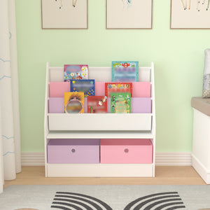[en.casa] Kinderboekenkast Neda opbergkast 74x71x23 cm - 4 varianten