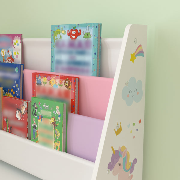 [en.casa] Kinderboekenkast Neda opbergkast 74x71x23 cm - 4 varianten