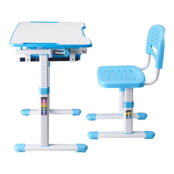 Kinderbureauset Sala kindertafel met 1 stoel [en.casa]