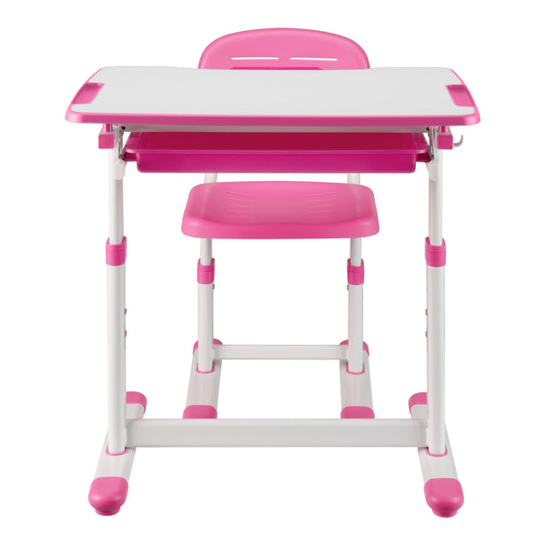Kinderbureauset Sala kindertafel met 1 stoel [en.casa]
