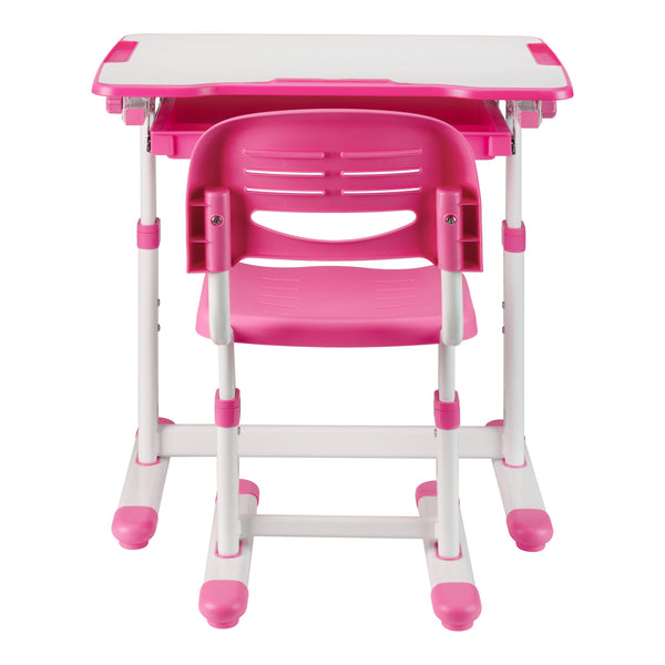 Kinderbureauset Sala kindertafel met 1 stoel [en.casa]