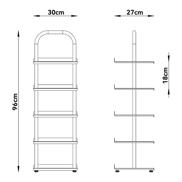 Schoenenrek Poytya voor kinderen 96x30x27 cm [en.casa]
