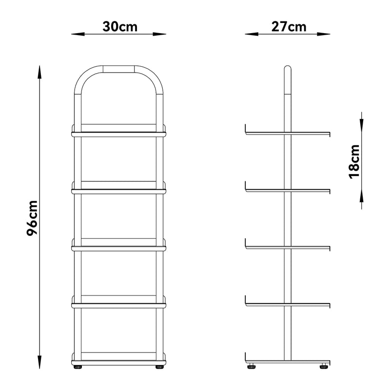 Maatschets Schoenenrek Poytya voor kinderen 96x30x27 cm [en.casa]