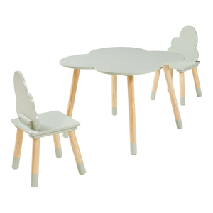 Kindertafelset Epim kindertafel met 2 kinderstoelen [en.casa]