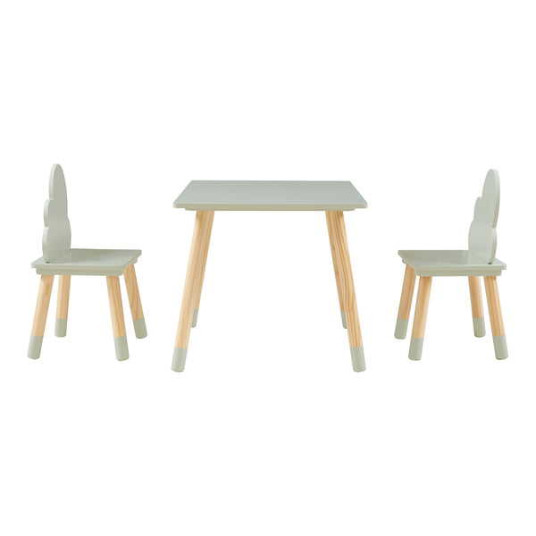 Kindertafelset Hovle met 2 stoelen wolkdesign [en.casa]