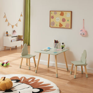 Kindertafelset Hovle met 2 stoelen wolkdesign [en.casa]