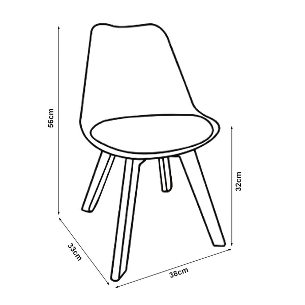 Kinderstoel Elvdal 56x38x33 cm set van 2 [en.casa]