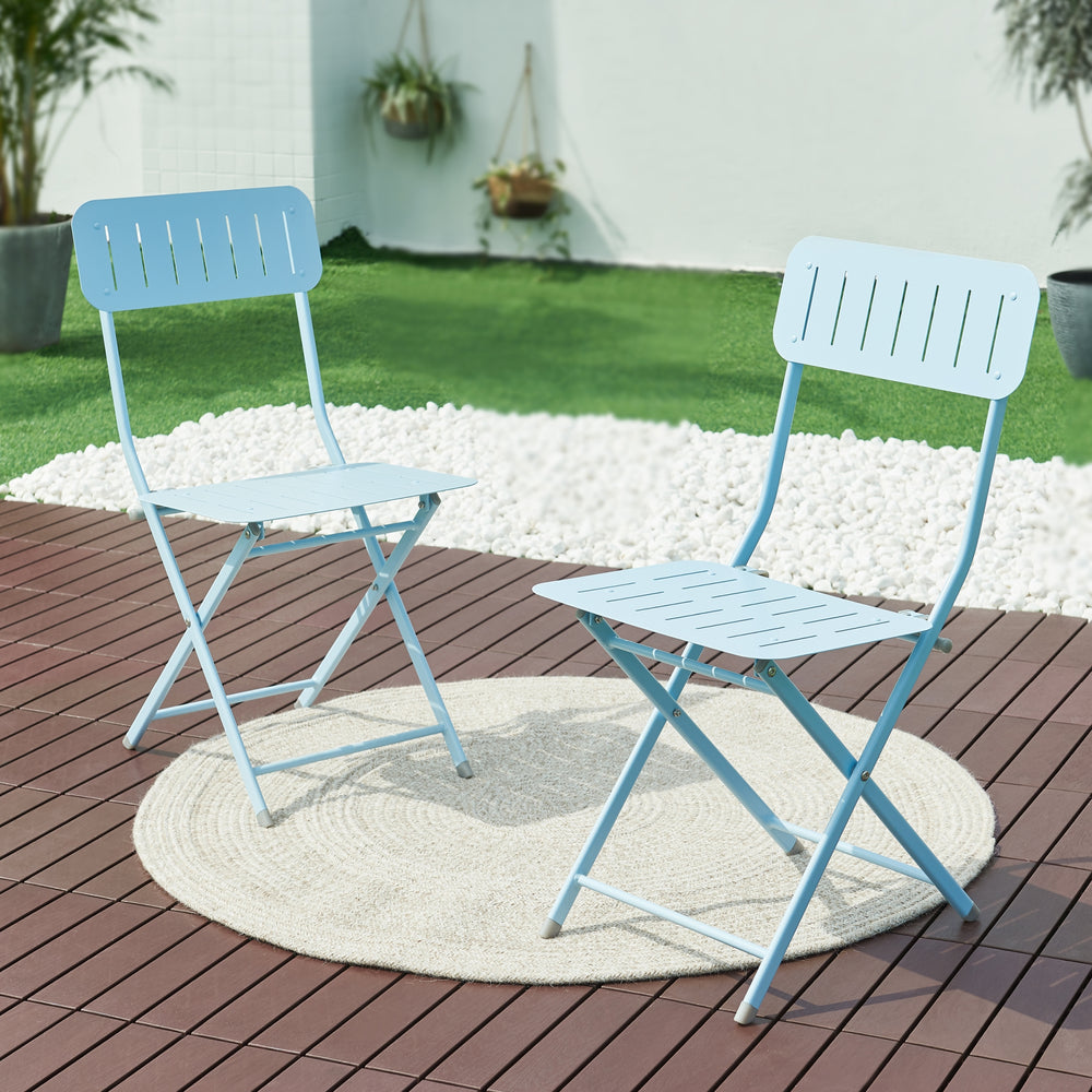 Klapstoel Sande set van 2 tuinstoelen 84,5x42x50 cm [en.casa]
