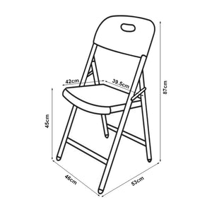 Klapstoel Ljusnarsberg set van 2 of 4 tuinstoelen [en.casa]