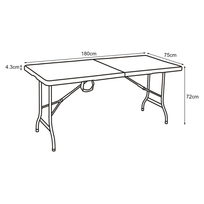 Maatschets Klaptafel Ljusnarsberg tuintafel [en.casa]