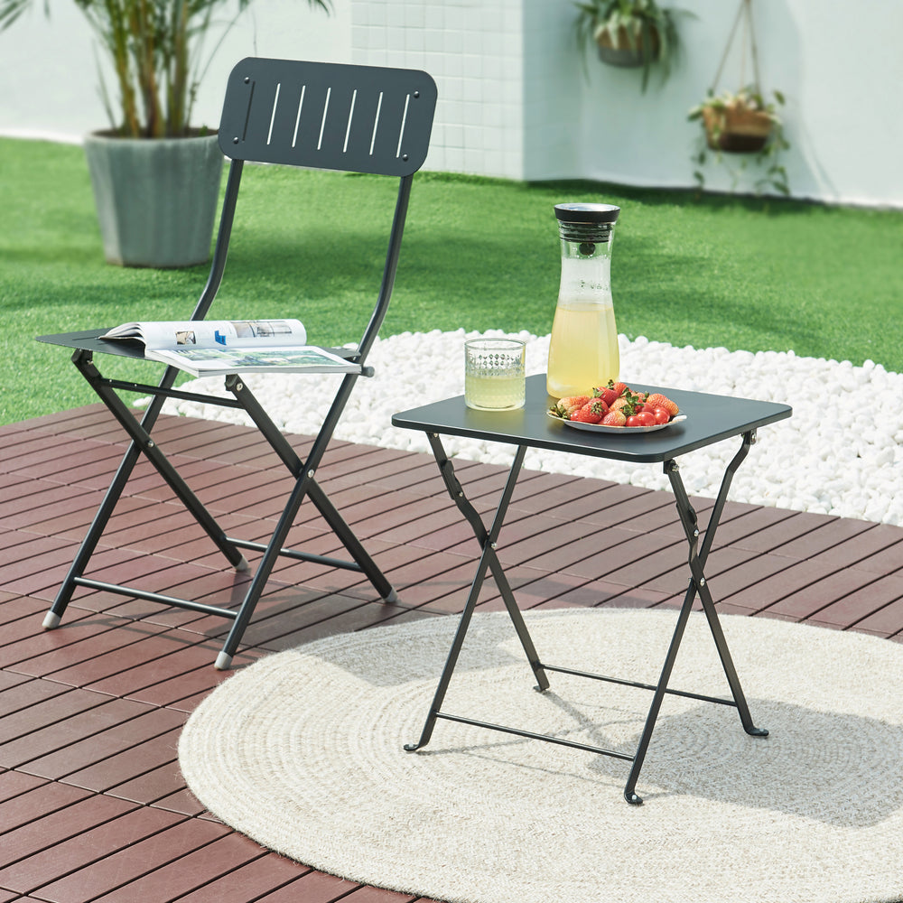 Tuintafel Vegårshei opvouwbaar 45x40x40 cm [en.casa]