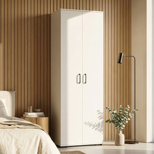 Kledingkast Chalvefted 175x60x35 cm Wit [en.casa]