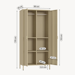 Kledingkast Esteli 2-deurs 170x80x45 cm [en.casa] 