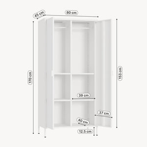 Kledingkast Esteli 2-deurs 170x80x45 cm [en.casa] 