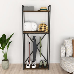 [en.casa] Kledingkast Ulstein open kast 160x66x34 cm - 2 varianten