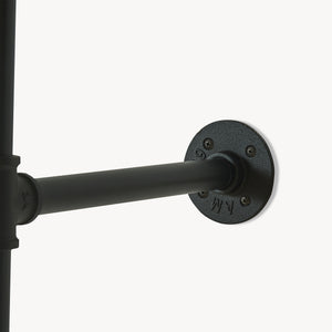 Kledingrek Kenävatka wandmontage zwart [en.casa]