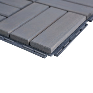 Houten terrastegels Alliste vlonder set van 10 acacia 0,9 m² casa.pro