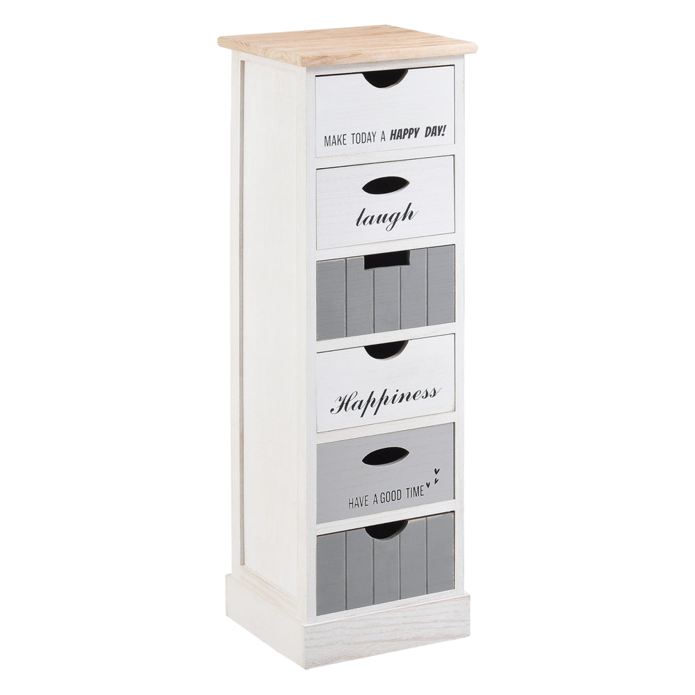 Kommode Salo met 6 lades 91x29x27cm in verschillende kleuren [en.casa] - premiumXL