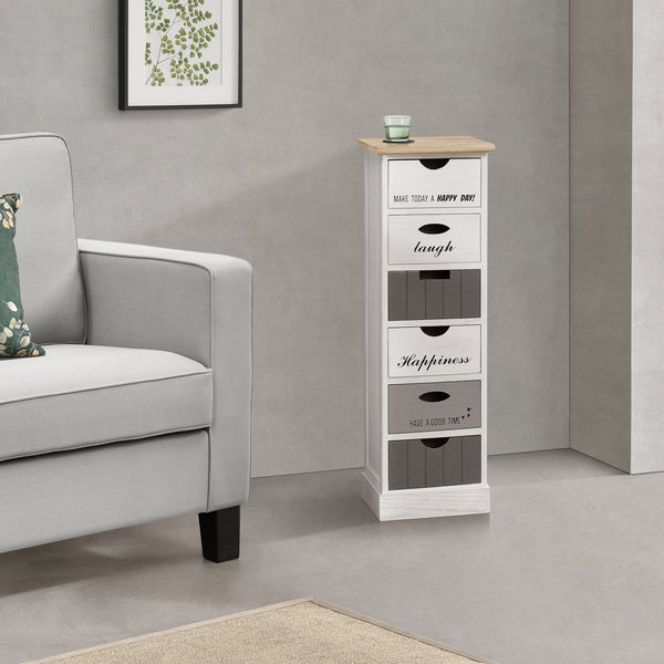 Ladekast Salo met 6 lades 91x29x27 cm - 3 varianten