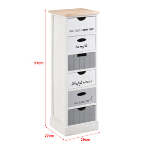 Ladekast Salo met 6 lades 91x29x27 cm - 3 varianten