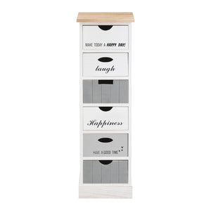 Ladekast Salo met 6 lades 91x29x27 cm - 3 varianten
