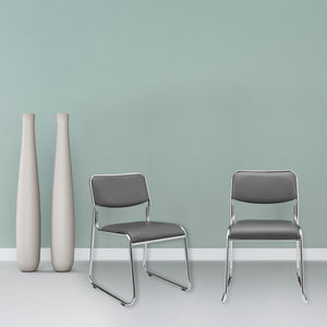 Bureaustoel 51x77x55 cm conferentiestoel set van 4 - 2 varianten