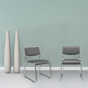 Bureaustoel 51x77x55 cm conferentiestoel set van 4 - 2 varianten