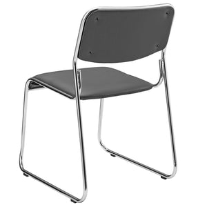 Bureaustoel 51x77x55 cm conferentiestoel set van 4 - 2 varianten