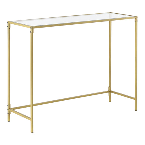Console tafel Alajarvi sidetable metaal en glas 100x35x80 cm - 2 varianten