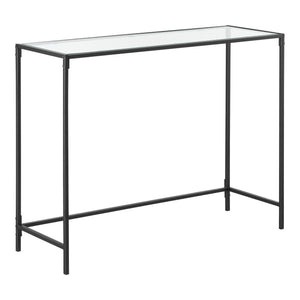 Console tafel Alajarvi sidetable metaal en glas 100x35x80 cm - 2 varianten