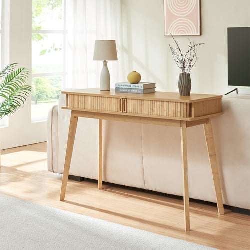 Consoletafel Tysvær bamboe 110x40x78 cm naturel [en.casa]