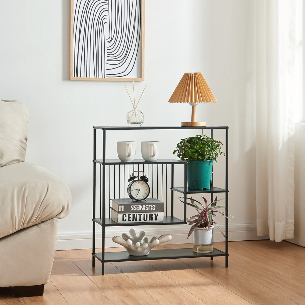 Konsolentafel Beesel 65,5x60x20 cm Zwart [en.casa] - premiumXL